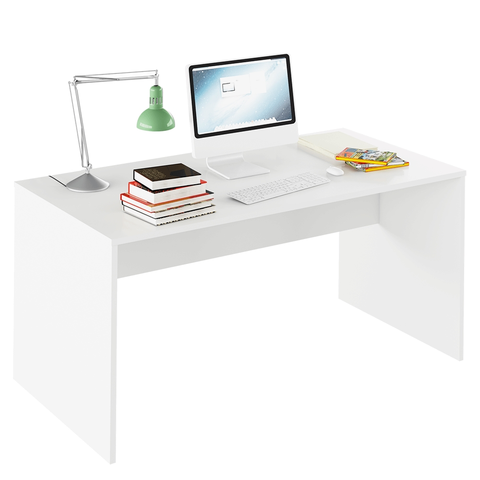 Písacie a pracovné stoly KONDELA Rioma Typ 16 písací stôl biela
