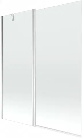 Sprchové dvere MEXEN - Flip vaňová zástena 1-krídlo 140x150 cm, transparent, chróm 894-140-101-01-00