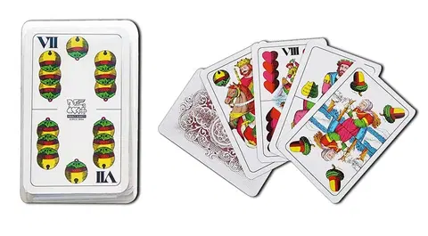 Hračky spoločenské hry - hracie karty a kasíno HRACÍ KARTY - Mariáš dvojhlavý - ornament