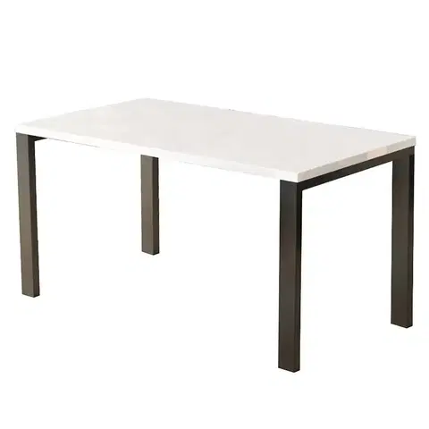 Jedálenské stoly Rozkladací stôl Garant 130/265x80cm Biely lesk
