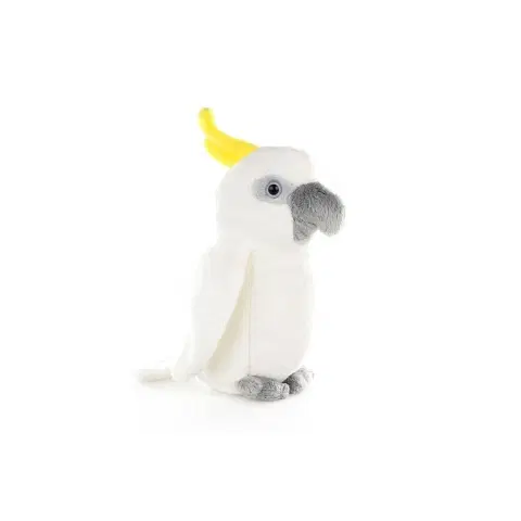 Plyšové hračky LAMPS - Plyšový Papagáj Kakadu 16cm