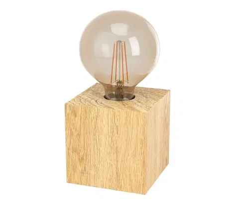 Lampy Eglo Eglo 43733 - Stolná lampa PRESTWICK 1xE27/40W/230V béžová 
