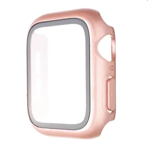 Príslušenstvo k wearables FIXED Pure Plus ochranné puzdro s temperovaným sklom pre Apple Watch 40 mm, ružová FIXPUW+-436-PI