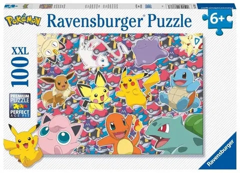Hračky puzzle RAVENSBURGER - Pokémoni 100 dielikov