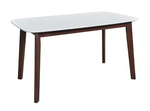 Jedálenské stoly NEEL 1370 jedálenský stôl, orech-biely