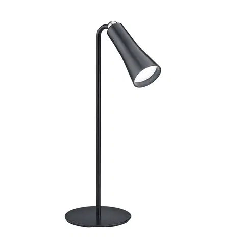 Stolove lampy Moderná stolná lampa čierna nabíjateľná 3-stupňová stmievateľná - Samuel