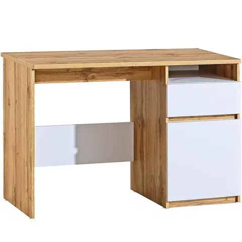 Sektorový nábytok Písací stôl Arca AR7 Dub Wotan/Biely