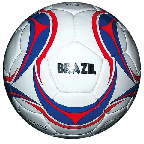 Futbalové lopty Futbalová lopta - SPARTAN Brasil Cordlay veľ. 5 modro-bielo-červená