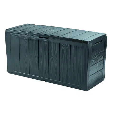 Úložné boxy Keter Záhradný úložný box Sherwood antracit, 270 l, 117 x 57 x 45 cm
