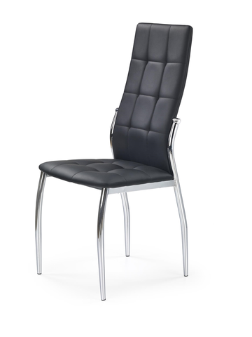 Jedálenské stoličky HALMAR K209 jedálenská stolička čierna / chróm