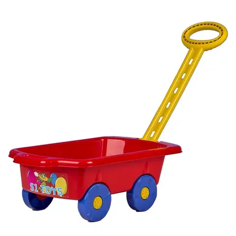 Hračky na záhradu BAYO - Detský vozík Vlečka 45 cm červený