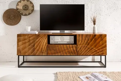 TV stolíky LuxD Dizajnový TV stolík Shayla 160 cm mango
