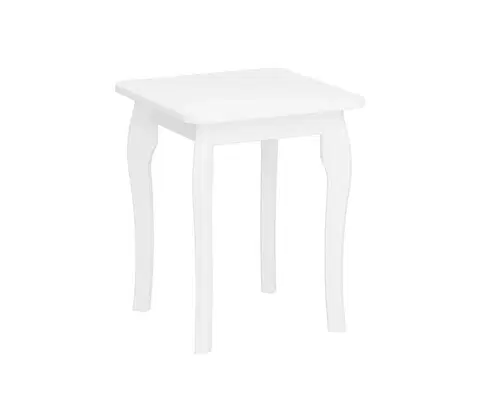 Odkladacie stolíky Konsimo Sp. z o.o. Sp. k. Odkladací stolík BAROQUE 45,6x39 cm biela 