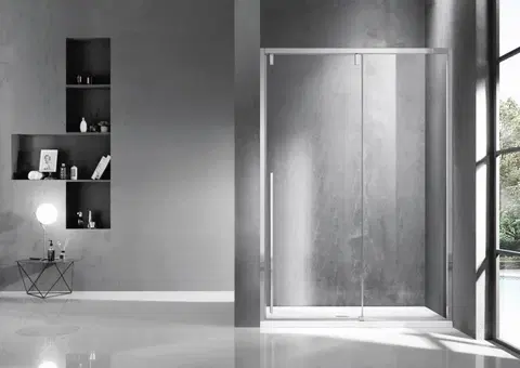 Sprchovacie kúty HOPA - Sprchové dvere ADRA - Farba rámu zásteny - Hliník leštený, Rozmer A - 120, Smer zatváranie - Pravé (DX), Výplň - Číre bezpečnostné sklo - 8 mm BCADRA12CC