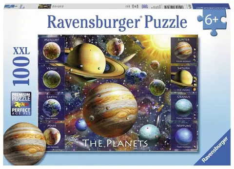 Hračky puzzle RAVENSBURGER - Planéty 100 dielikov