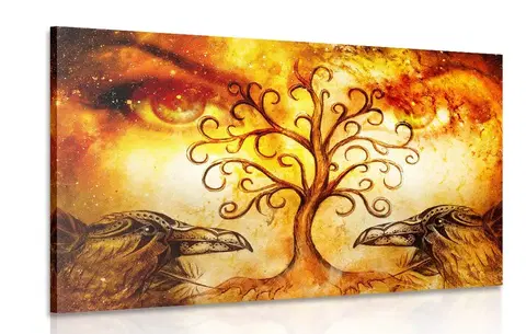 Obrazy Feng Shui Obraz strom života s havranmi