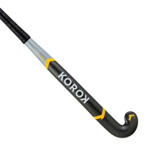hokej Hokejka pre pokročilých dospelých hráčov 30% karbón Low Bow FH530 sivo-žltá