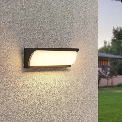 Vonkajšie nástenné svietidlá Lucande Lucande Aune LED vonkajšie nástenné svietidlo