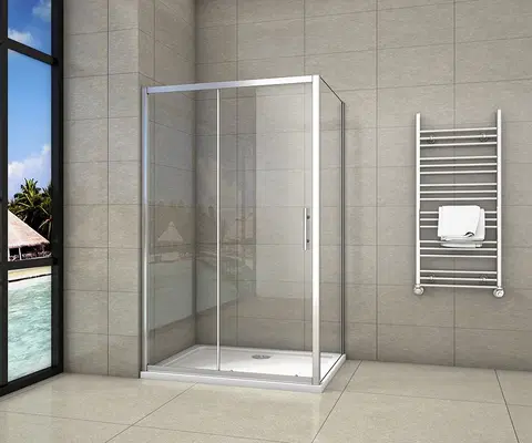 Sprchovacie kúty H K - Obdĺžnikový sprchovací kút SYMPHONY 110x80 cm s posuvnými dverami vrátane sprchovej vaničky z liateho mramoru SE-SYMPHONY11080 / ROCKY-11080