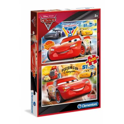 Hračky puzzle CLEMENTONI - puzzle 2x20 Cars