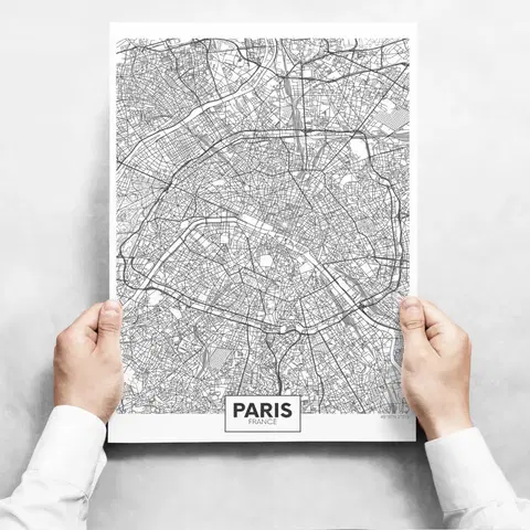 Moderné obrazy Obrazy na stenu - Map of Paris