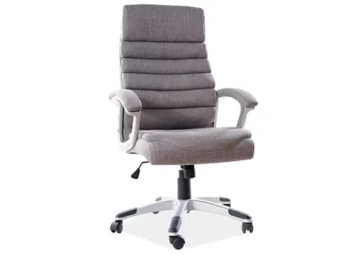 Kancelárske stoličky Signal Kancelárska stolička Q-087 sivý materiál