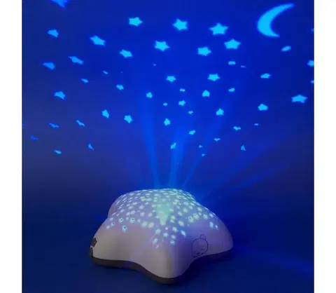 Lampy Pabobo PABOBO - Projektor s melódiou STAR 3xAA béžová 