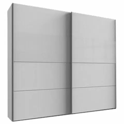 Šatníkové skrine s posuvnými dverami Skriňa S Posuvnými Dverami Bramfeld,biela/sklo Biele