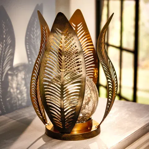 Drobné dekorácie a doplnky Solárna kovová lampa
