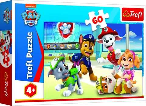 Hračky puzzle TREFL - Puzzle 60 - Vo svete šteniat / Viacom PAW Patrol