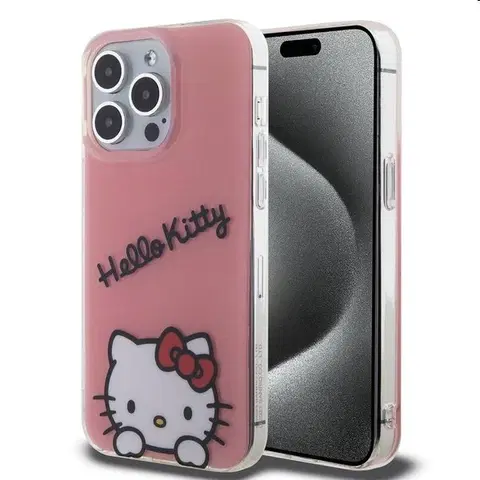 Puzdrá na mobilné telefóny Zadný kryt Hello Kitty IML Daydreaming Logo pre Apple iPhone 15 Pro Max, ružová 57983116922