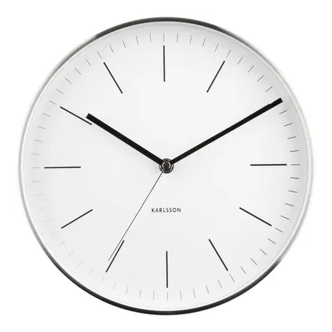 Hodiny Karlsson 5732WH dizajnové nástenné hodiny, pr. 28 cm