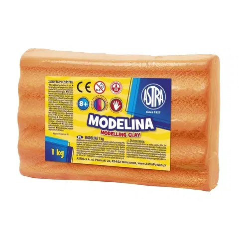 Hračky ASTRA - Modelovacia hmota do rúry MODELINA 1kg Oranžová, 304111006