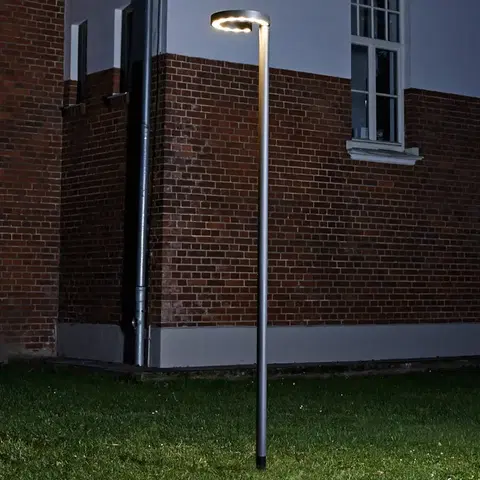 Verejné osvetlenie Lucande Lucande Jannis LED tyčové svetlo, krúžok