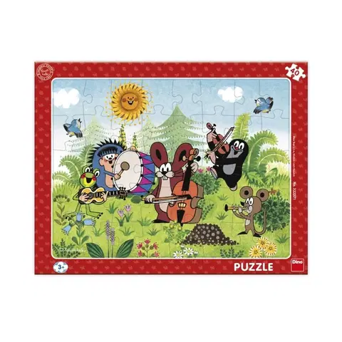 Hračky puzzle DINO - Krtko a kapela 40 doskové puzzle