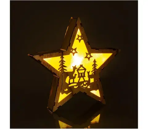 Vianočné osvetlenie  RXL 321 hviezda dr. srny 6LED WW