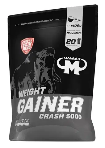 Gainery  11 - 20 % Weight Gainer Crash 5000 - Mammut Nutrition 4500 g Chocolate