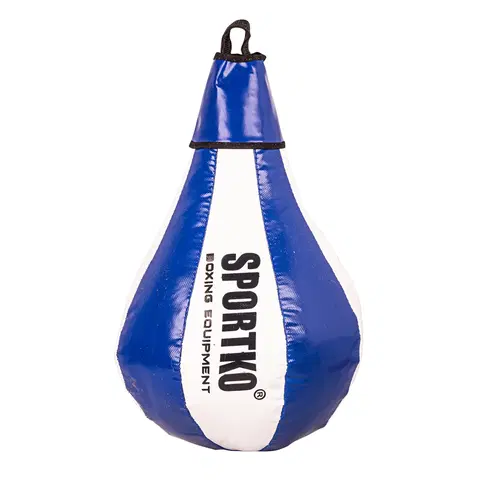 Boxovacie vrecia a hrušky Boxovacie vrece SportKO GP1 24x40cm / 5kg bielo-modrá