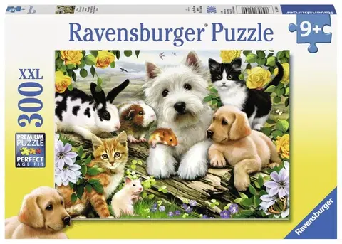 Hračky puzzle RAVENSBURGER - Veselé priateľstvo zvierat 300 dielikov