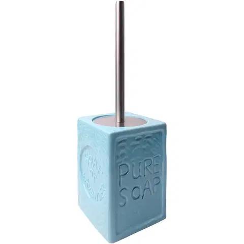 Kúpeľňové doplnky Wc kefa Savon, 10,5x10,5x35,5cm, modrá