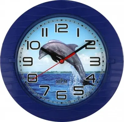 Hodiny Nástenné hodiny MPM 3687, delfín 22cm