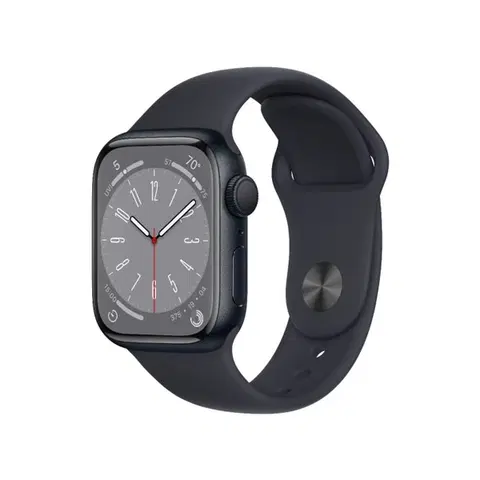 Inteligentné hodinky Apple Watch Series 8 GPS 45mm polnočná , hliníkové puzdro so športovým remienkom polnočná - OPENBOX (Rozbalený tovar s plnou zár