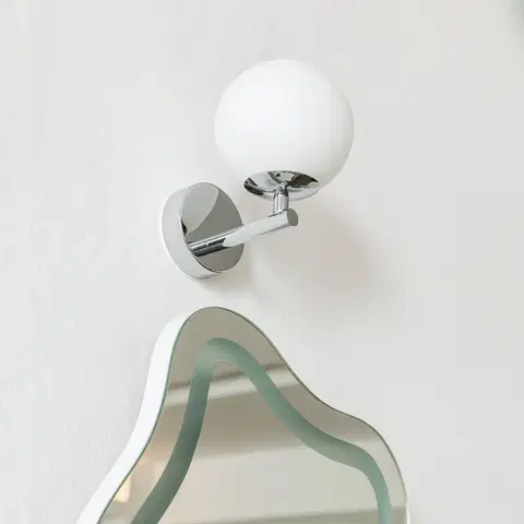 Nástenné svietidlá Arcchio Arcchio Maviris kúpeľňové LED svetlo, guľa, sklo
