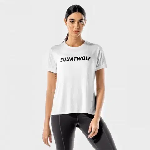 Tričká a tielka SQUATWOLF Dámske tričko Iconic White  XL