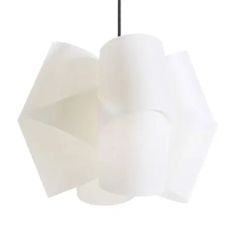 Závesné svietidlá Domus Závesná lampa Julii, bielo-antracitová, Ø 54 cm