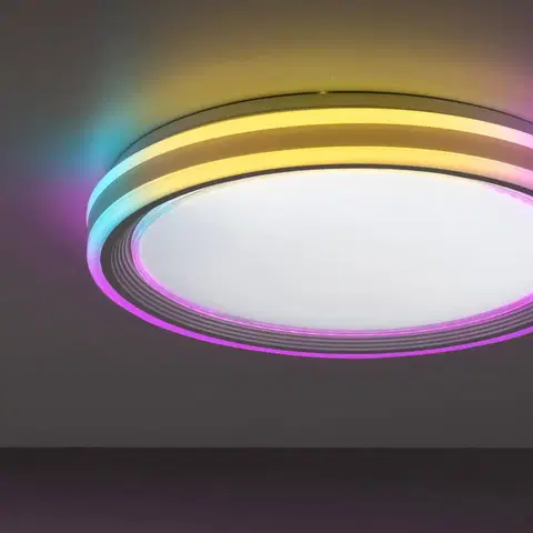 Stropné svietidlá JUST LIGHT. LED stropné svietidlo Spheric, CCT, RGB, Ø 48cm