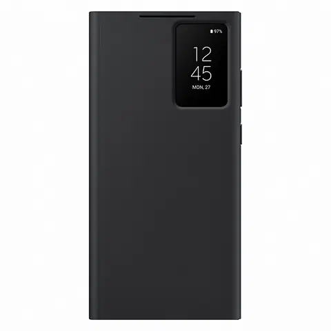 Puzdrá na mobilné telefóny Knižkové puzdro Smart View Wallet pre Samsung Galaxy S23 Ultra, čierna EF-ZS918CBEGWW