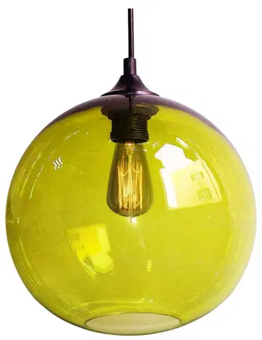 LED osvetlenie Závěsná lampa EDISON Z Candellux Zelená