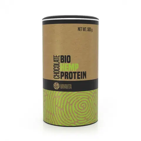Vegánske proteíny VanaVita BIO Konopný proteín 500 g čokoláda