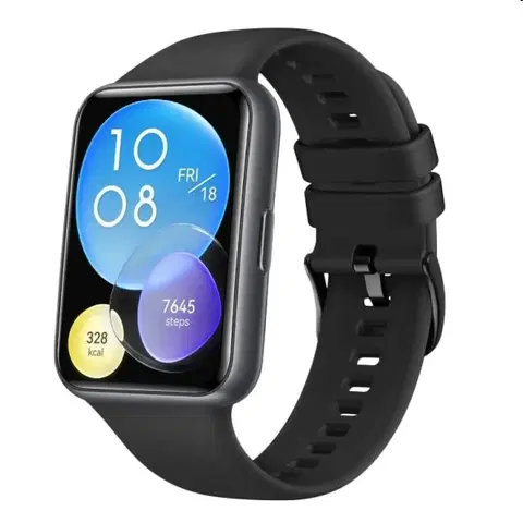 Príslušenstvo k wearables FIXED Silikónový remienok pre Huawei Watch FIT2, čierna FIXSSTB-1055-BK